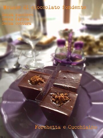 Mousse al cioccolato fondente