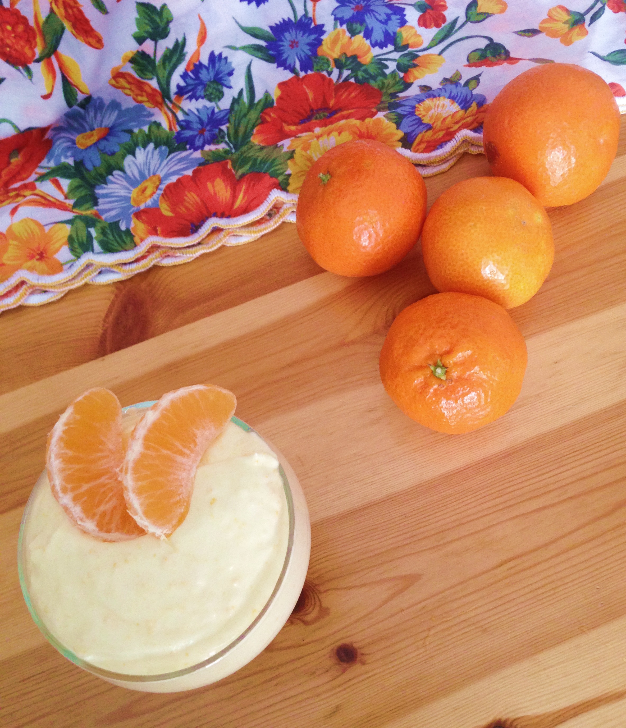 Mousse alcolica alle clementine