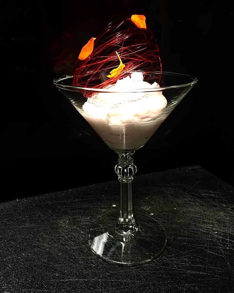 Mousse di fragola al campari