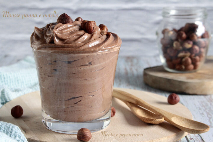 Mousse panna e nutella