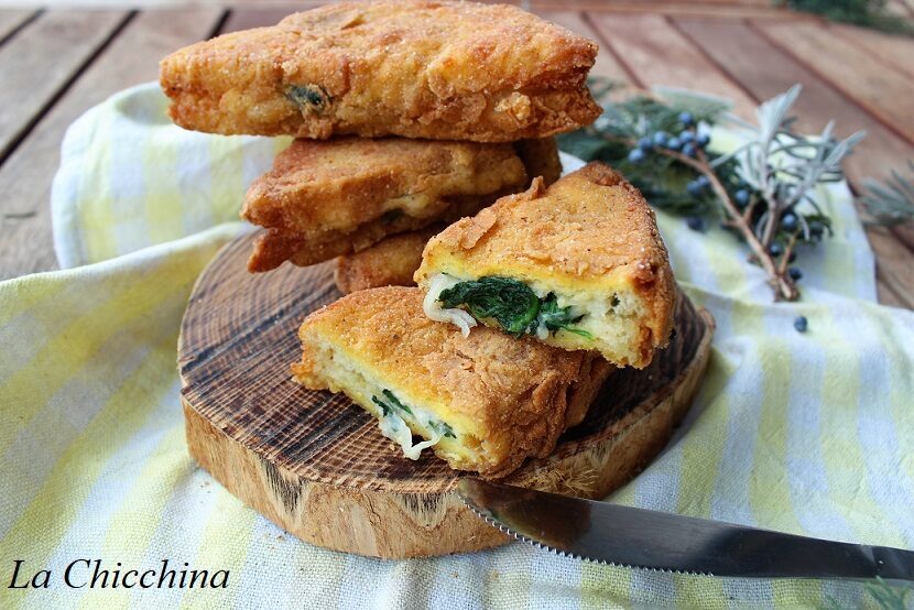 Mozzarella in carrozza…con  gli spinaci