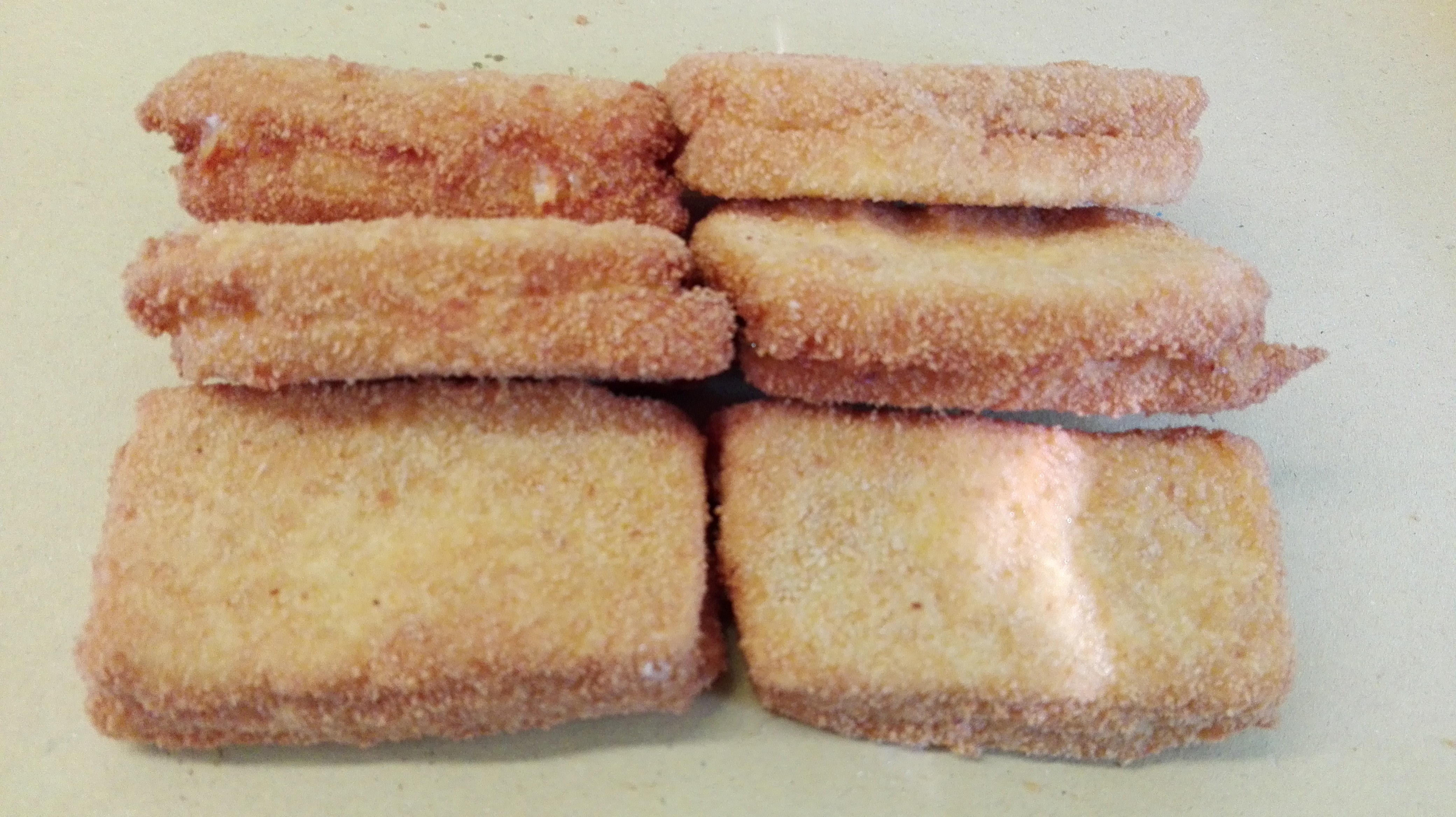Mozzarella in carrozza con prosciutto cotto