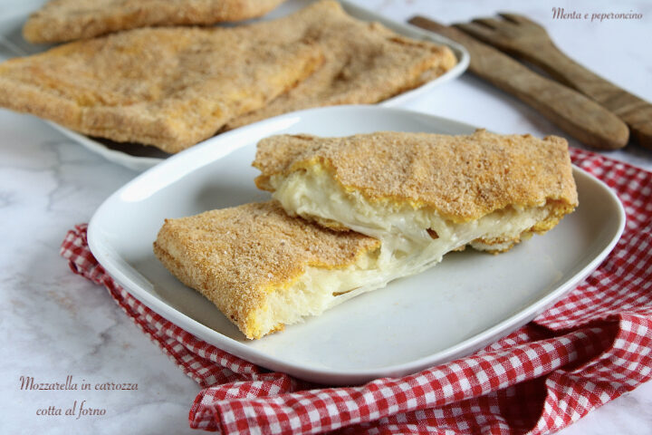 Mozzarella in carrozza cotta al forno