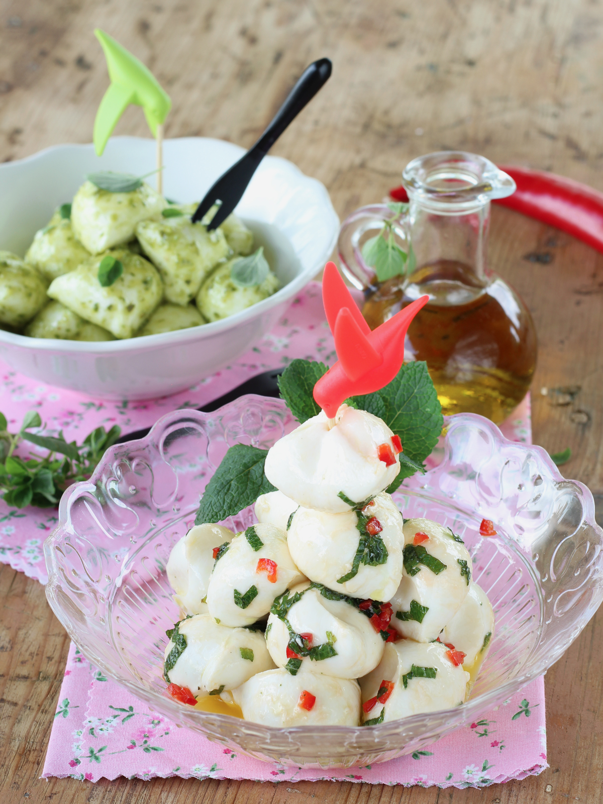 Mozzarelline condite e marinate