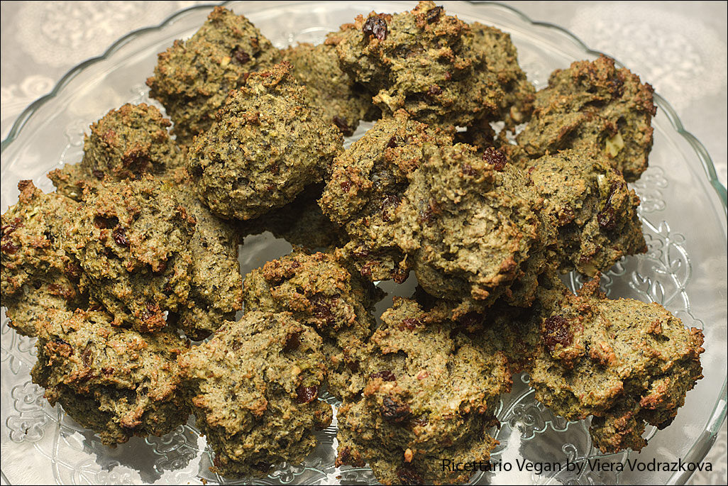 Mucchietti al sesamo nero, matcha senza zucchero
