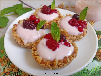 Muesli tarts tartellette alla frutta senza cottura