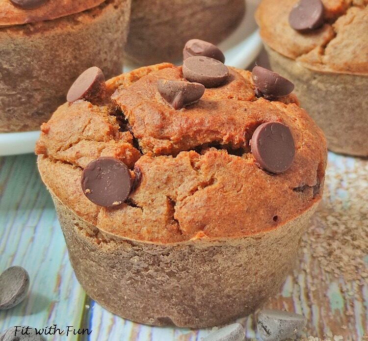 Muffin al Burro di Arachidi Vegan Senza Glutine Senza Zucchero