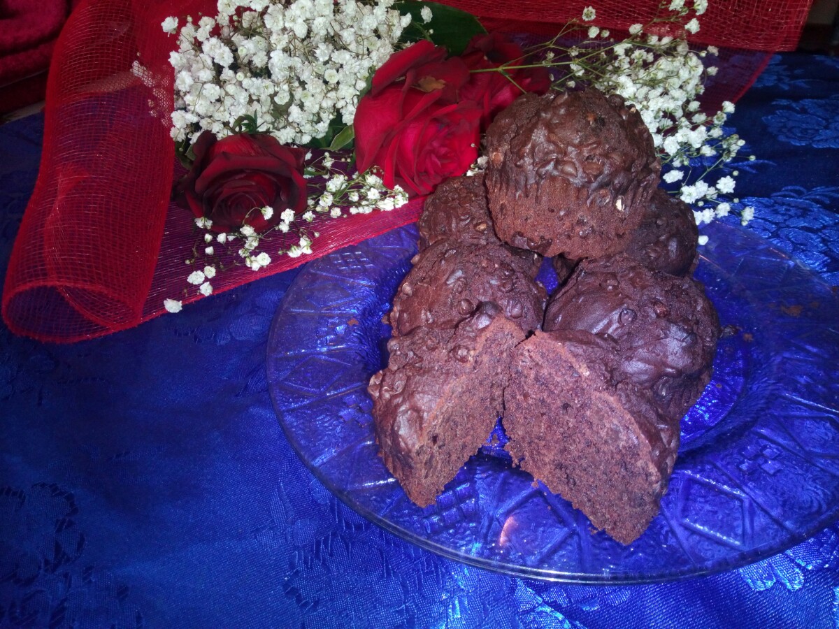 Muffin al cioccolato al profumo d’arancia