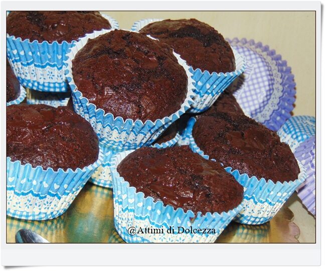 Muffin al cioccolato cocco e amaretto