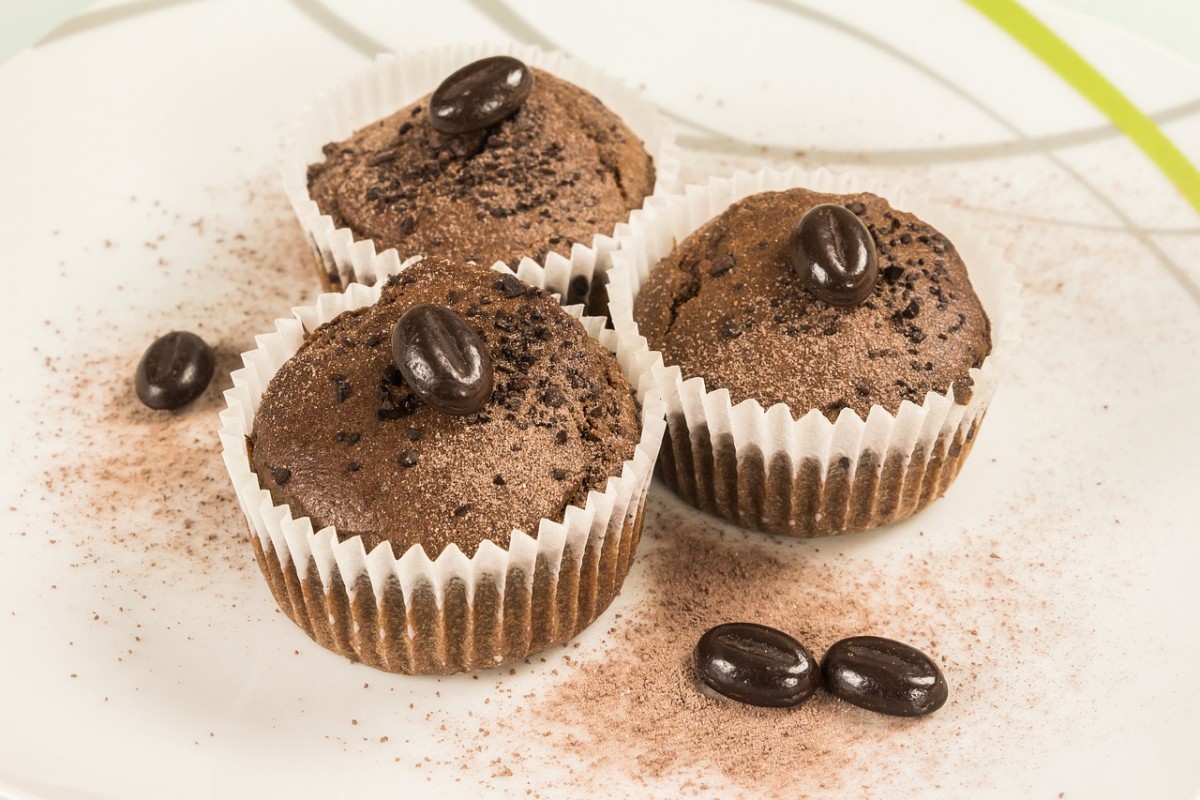 Muffin al cioccolato e caffè
