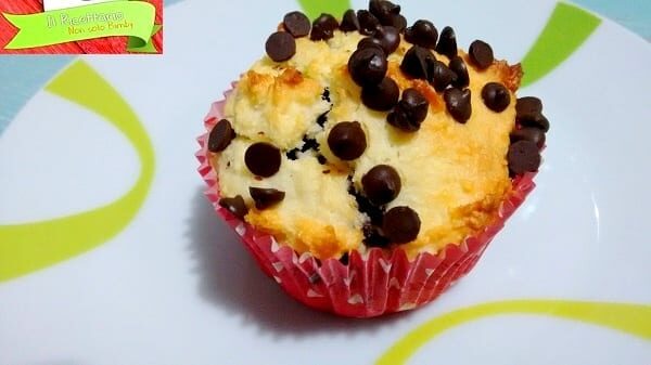 Muffin al cocco e cioccolato senza glutine e lievito con bimby