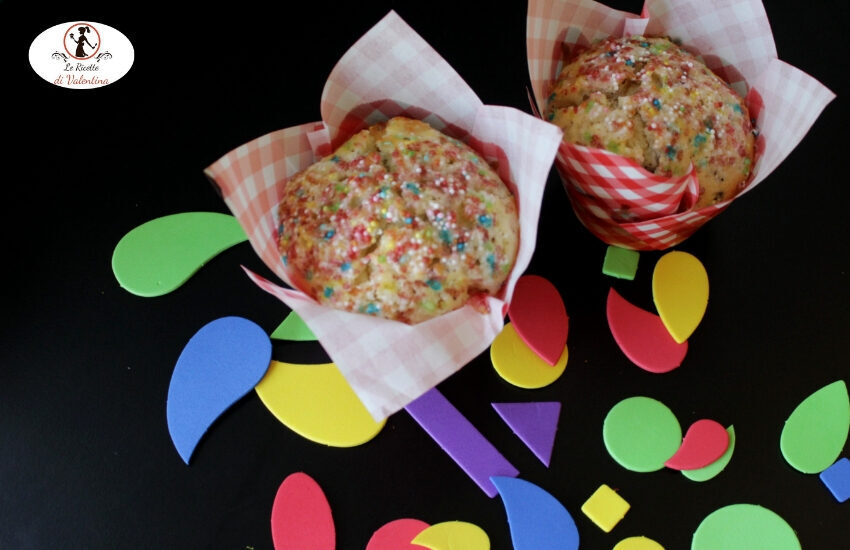Muffin al doppio cioccolato di carnevale
