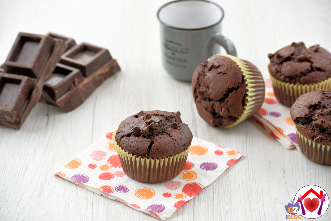 Muffin al doppio cioccolato
