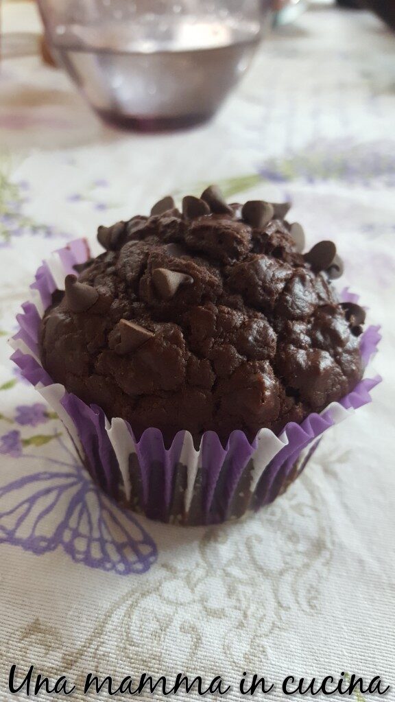 Muffin al doppio cioccolato