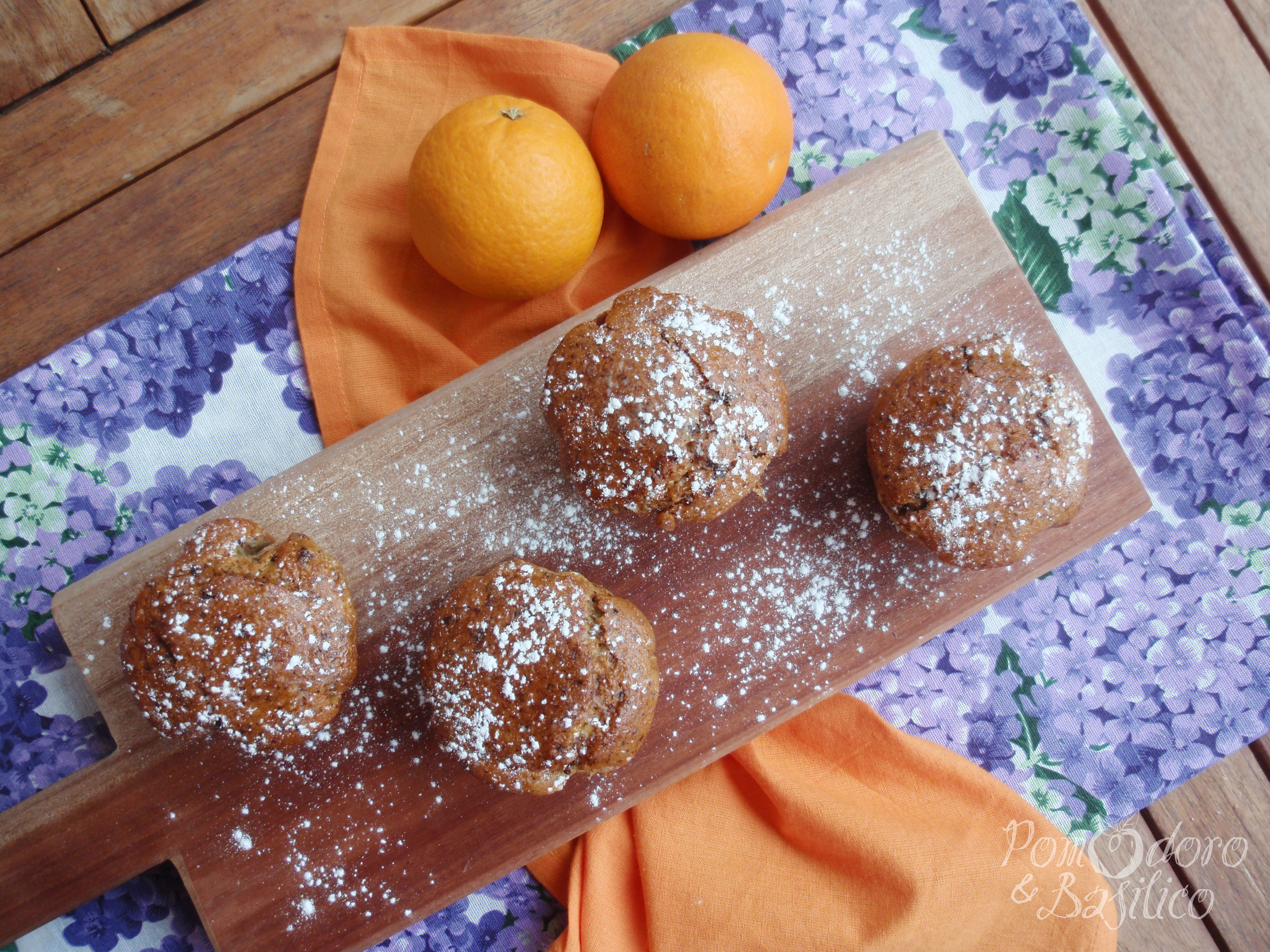 Muffin al grano saraceno e arancia