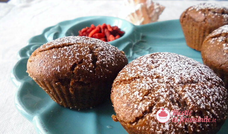 Muffin al grano saraceno e bacche di goji: senza glutine e lattosio