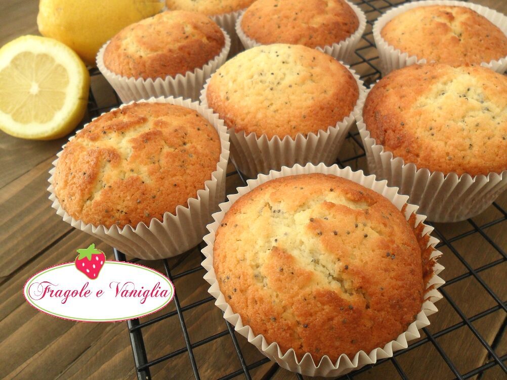 Muffin al limone e semi di papavero
