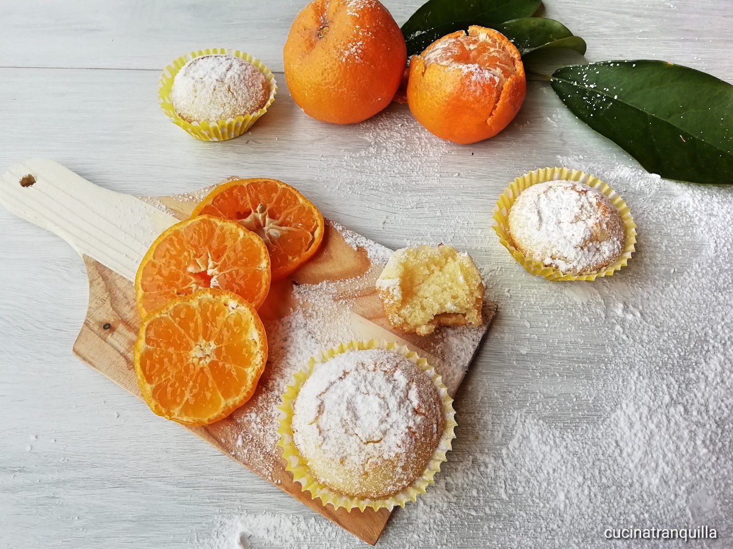 Muffin al mandarino senza uova