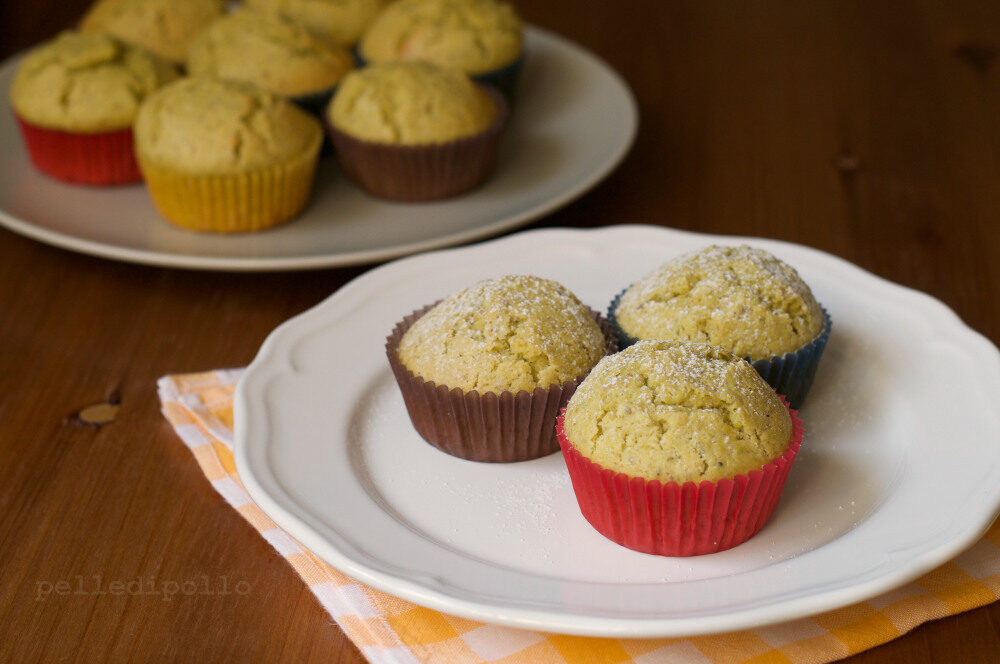 Muffin al pistacchio e limone