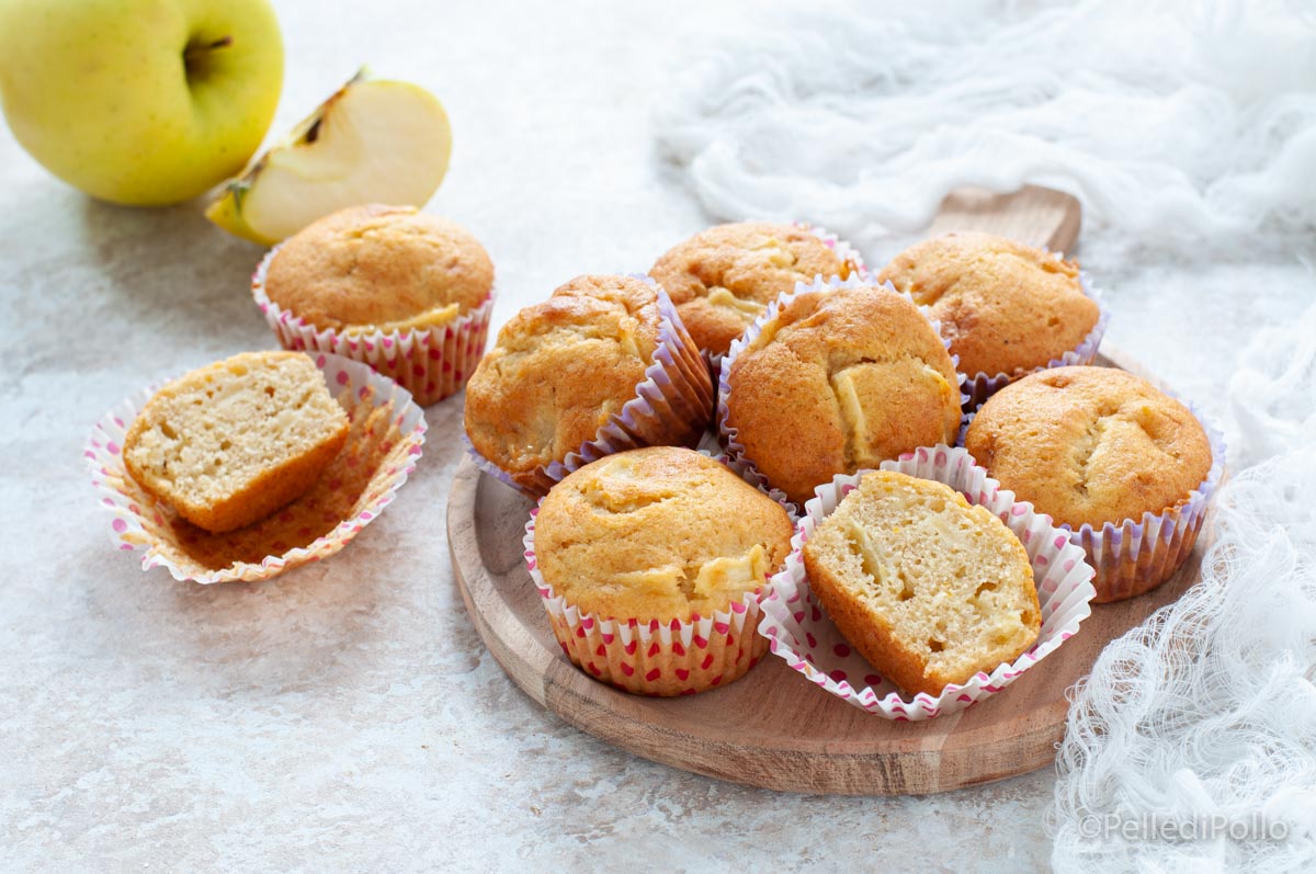 Muffin alla banana e mele