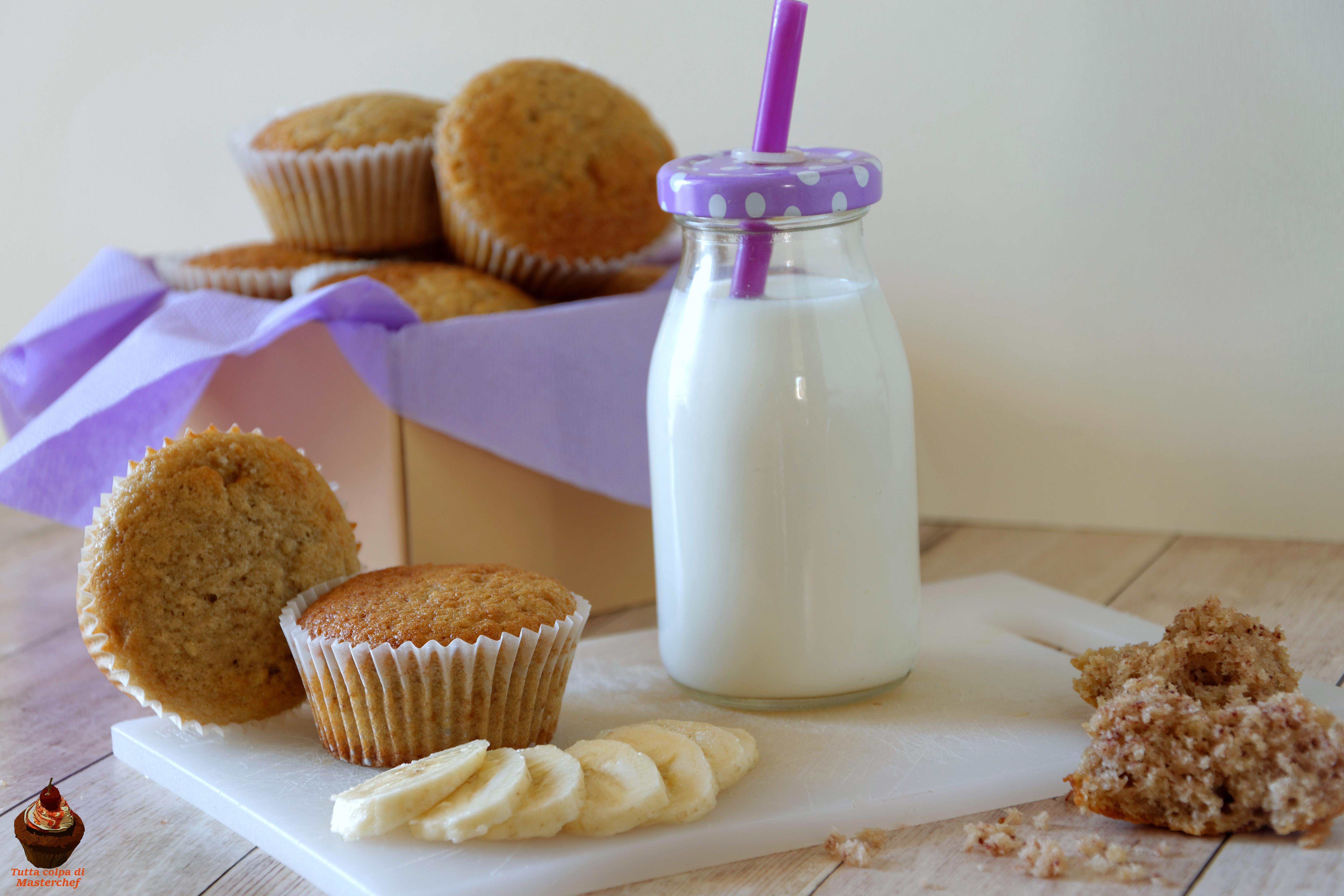 Muffin alla banana morbidissimi