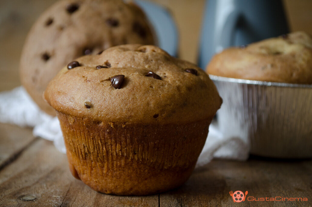 Muffin alla cannella e gocce di cioccolato