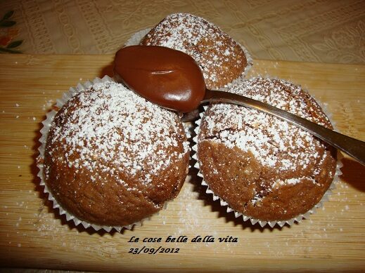 Muffin alla crema di nocciole
