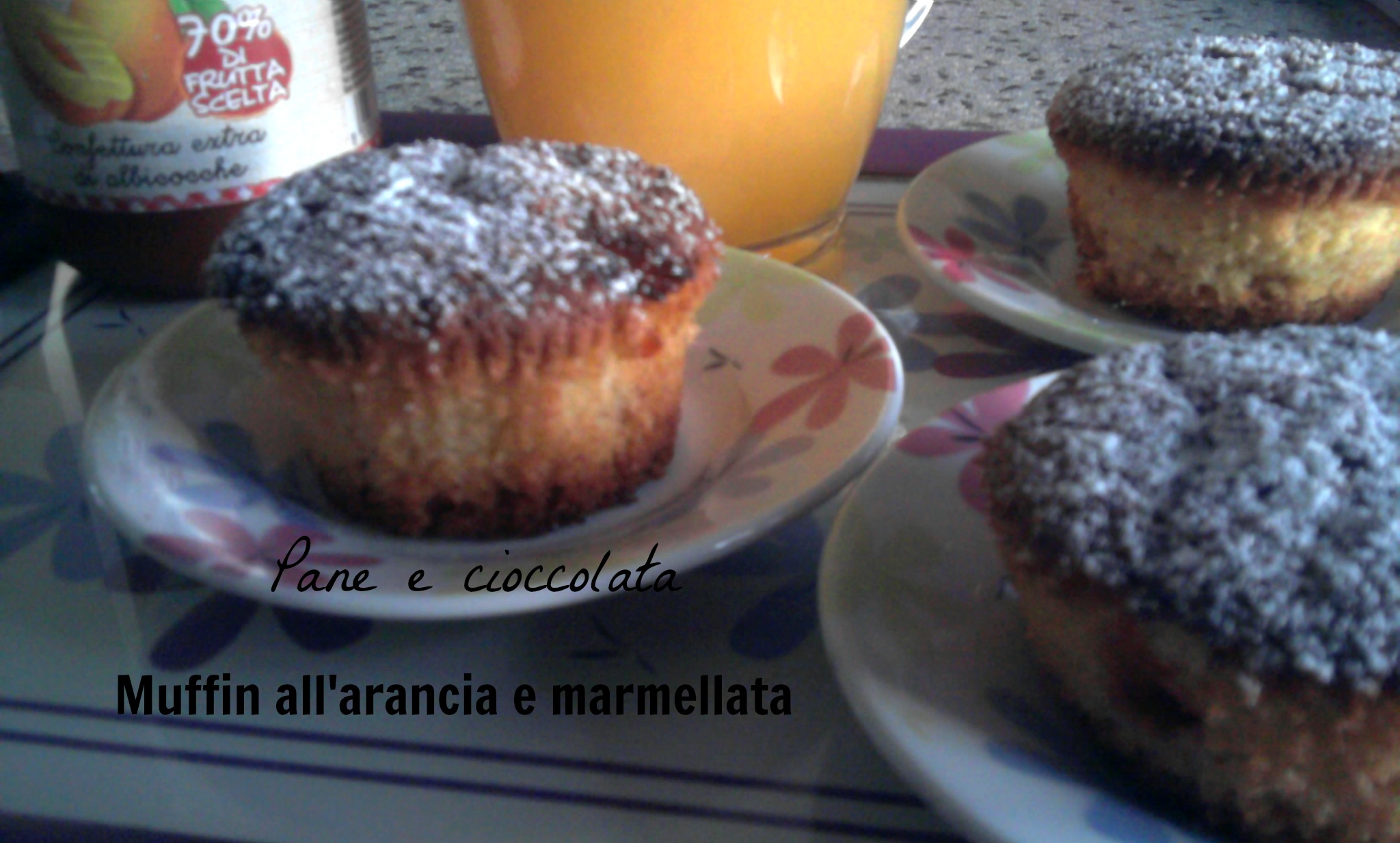 Muffin all’arancia e marmellata