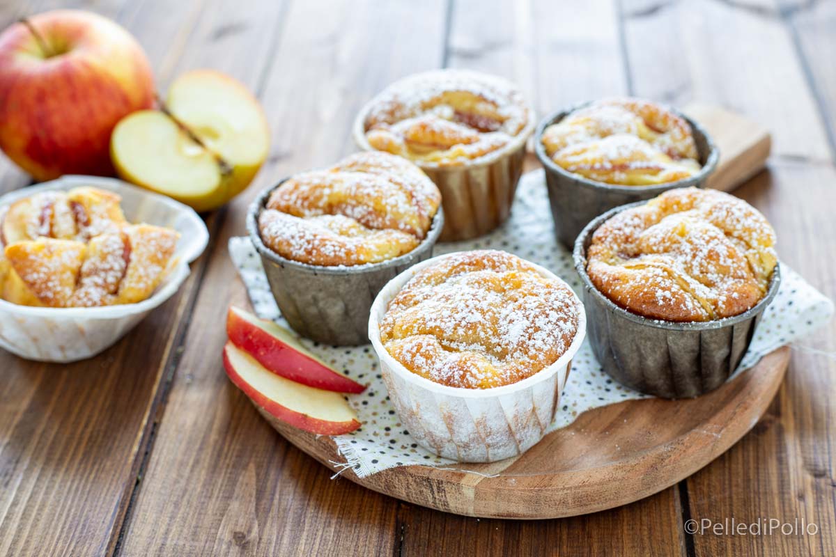 Muffin alle mele e yogurt
