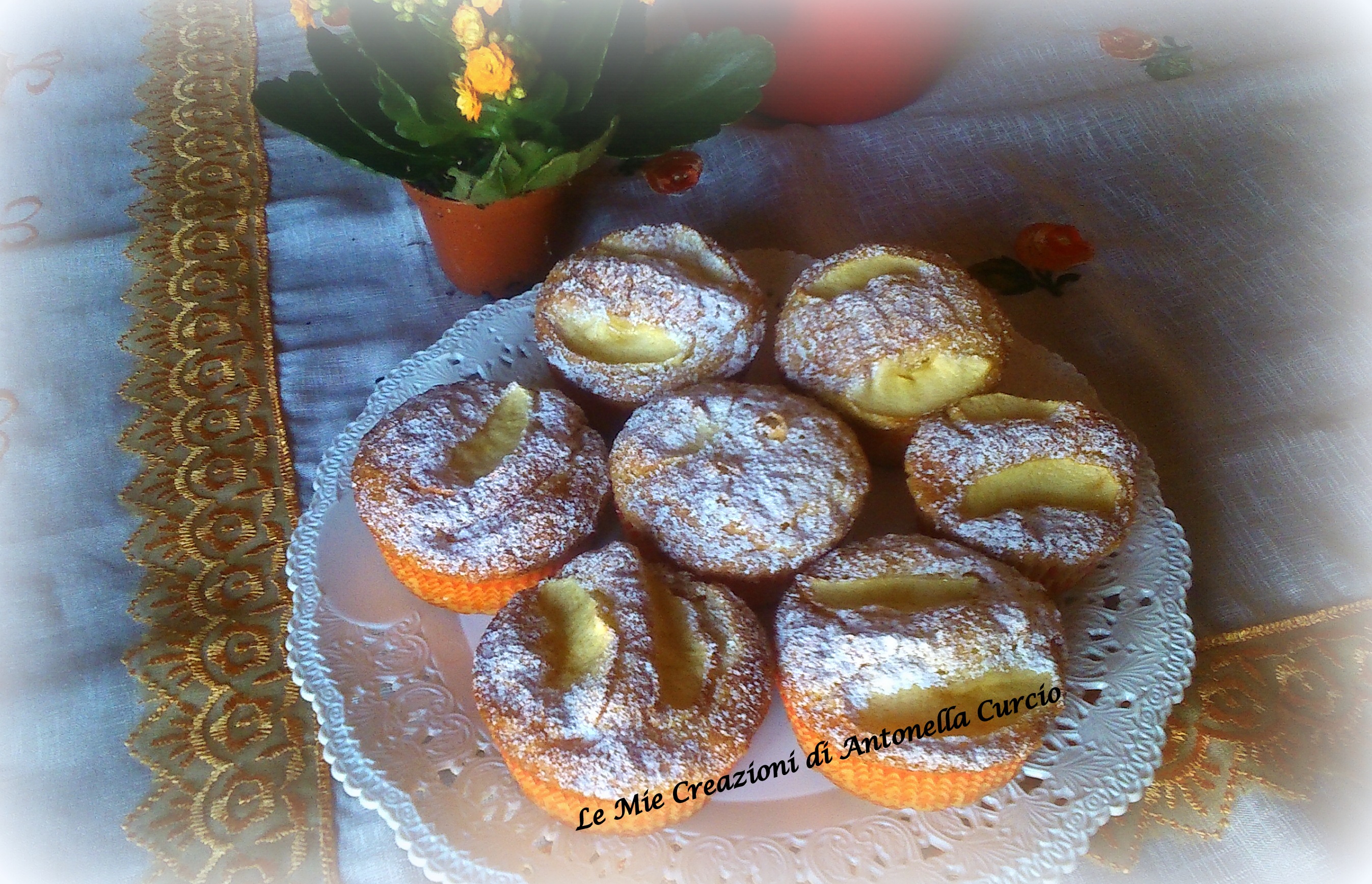 Muffin alle mele senza glutine e senza lattosio