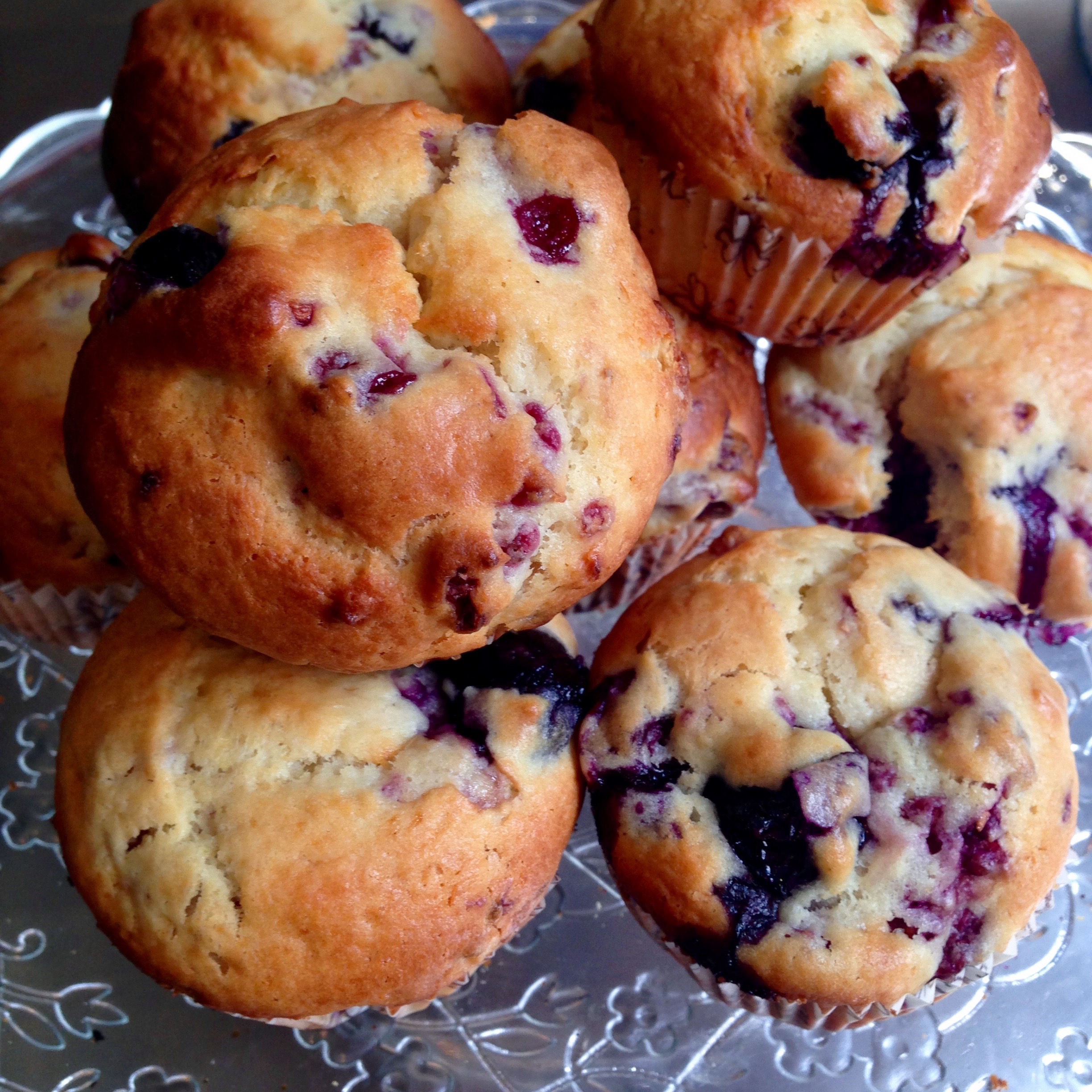 Muffin allo yogurt e frutti di bosco