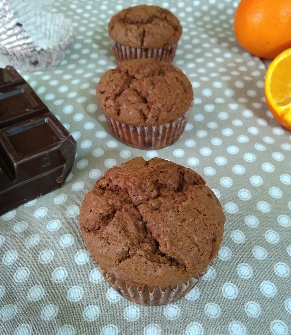 Muffin arancia e cioccolato