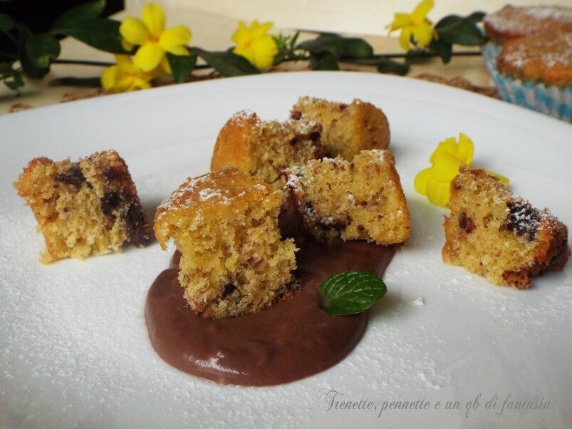 Muffin banana e cioccolato