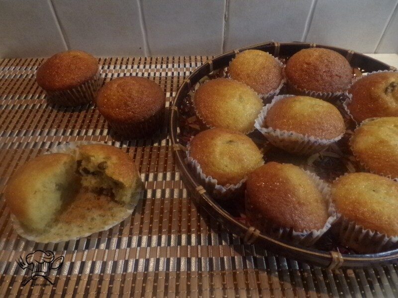 Muffin banana e gocce di cioccolato con bimby