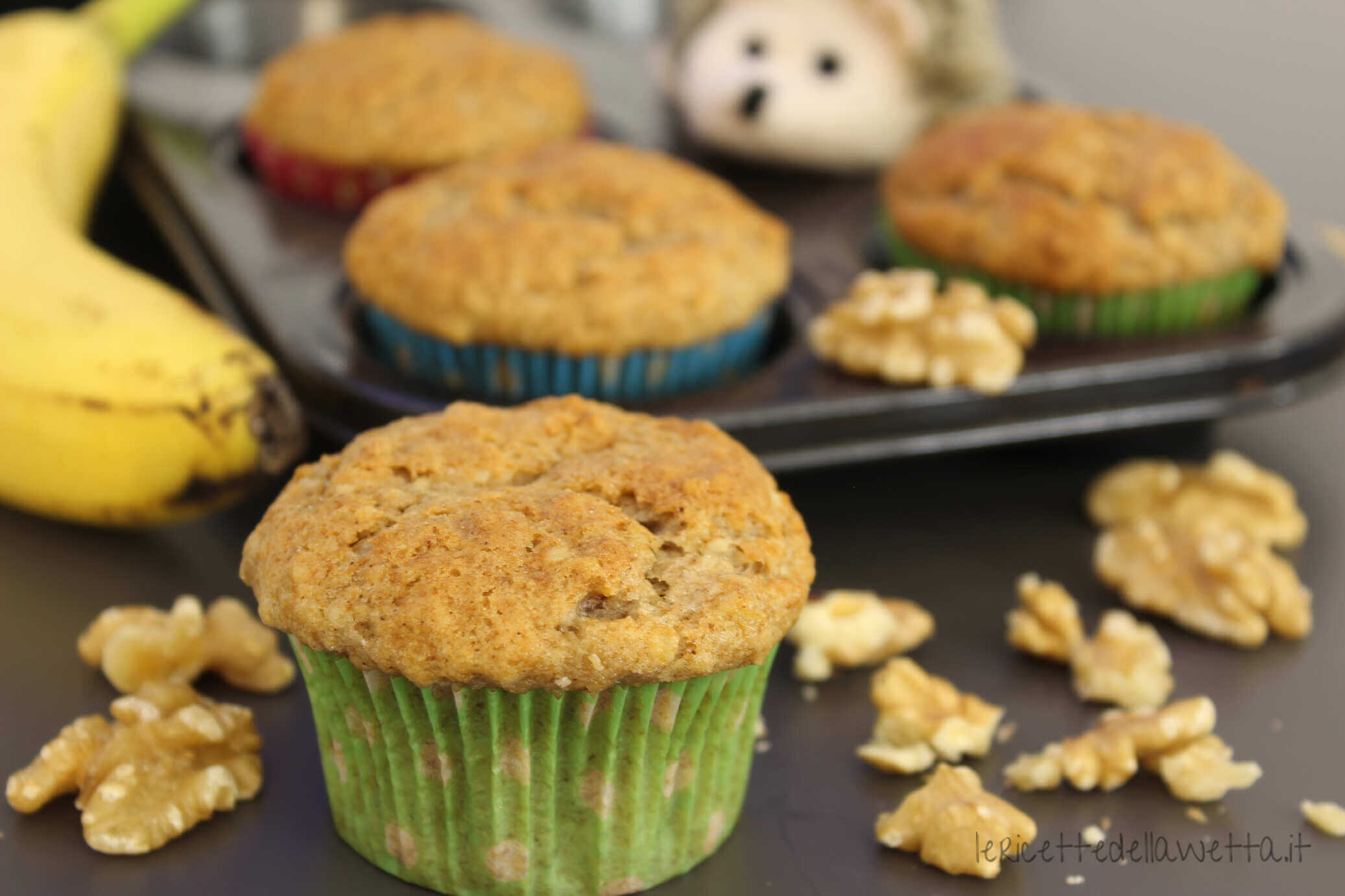 Muffin banana e noce