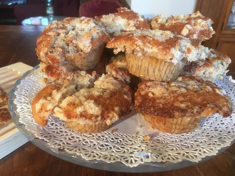 Muffin banane e noci con crumble croccante