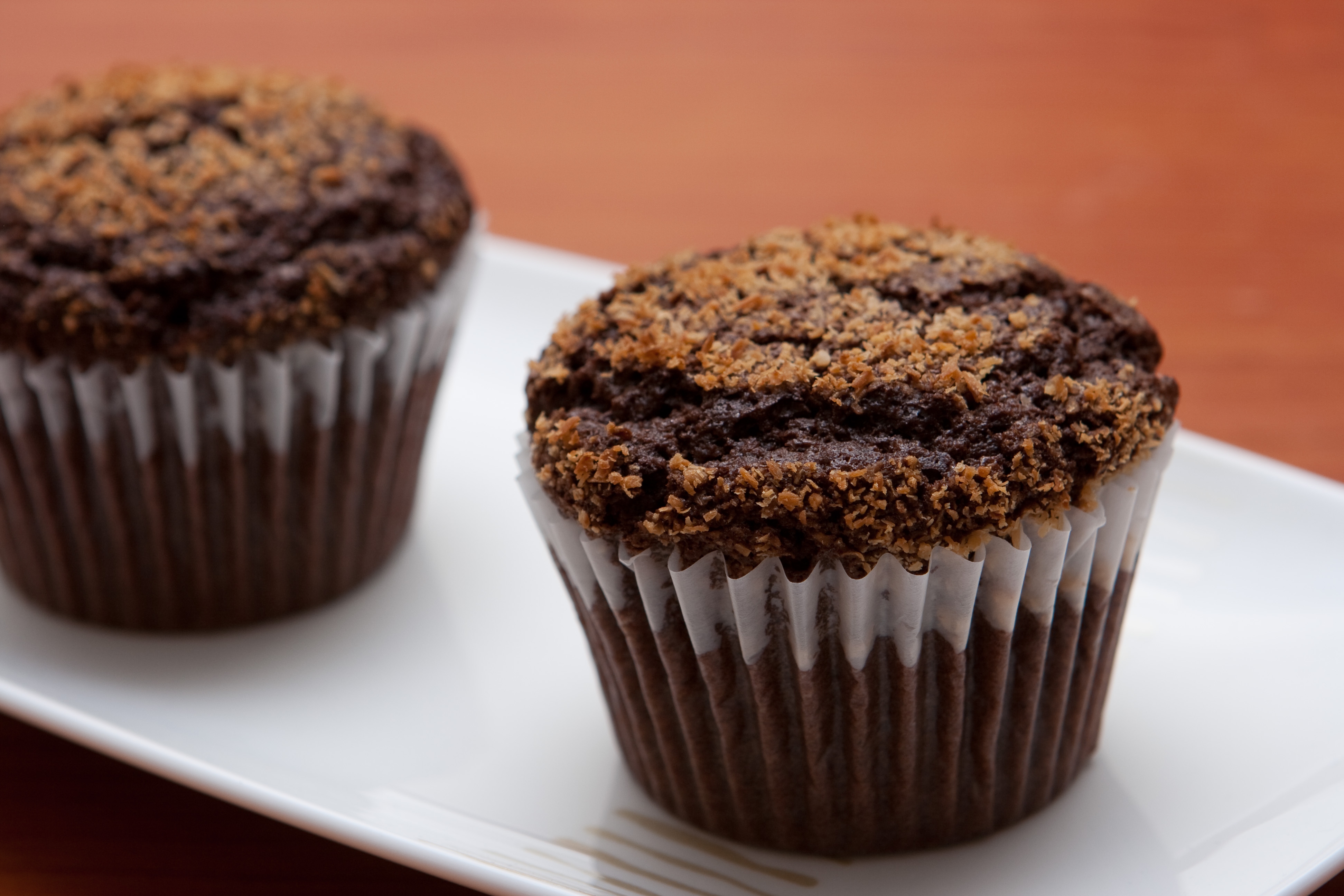 Muffin cacao e cocco senza latte