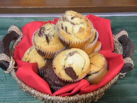 Muffin cacao e vaniglia