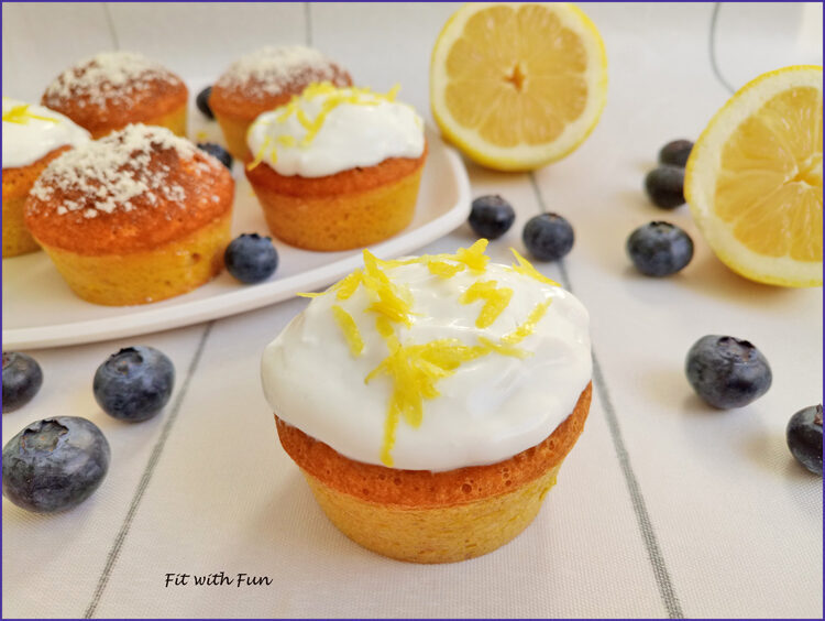 Muffin Chetogenici Cocco Zafferano e Limone