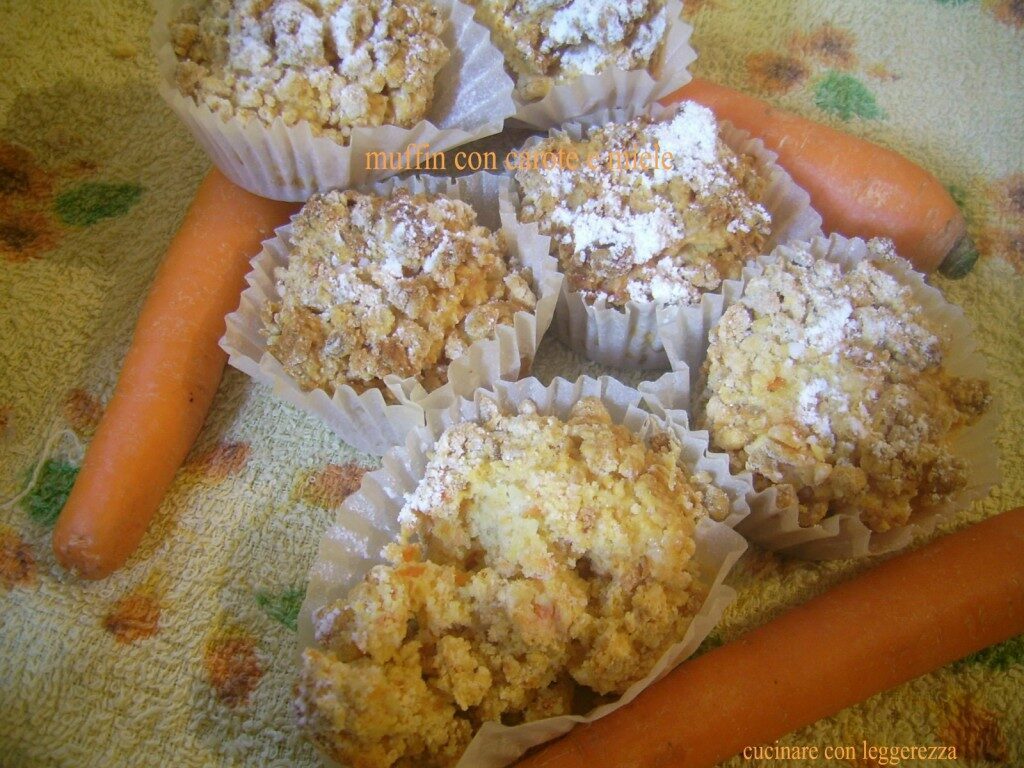 Muffin con carote e miele