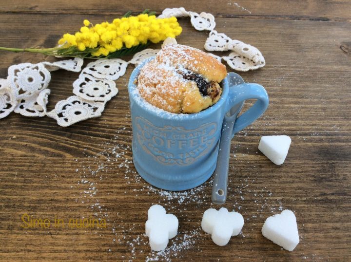 Muffin con cuore alla nutella bimby
