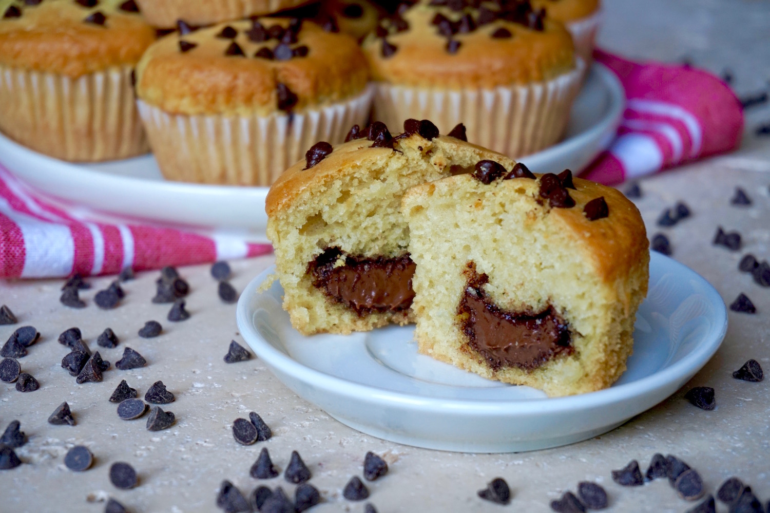 Muffin con cuore di nutella