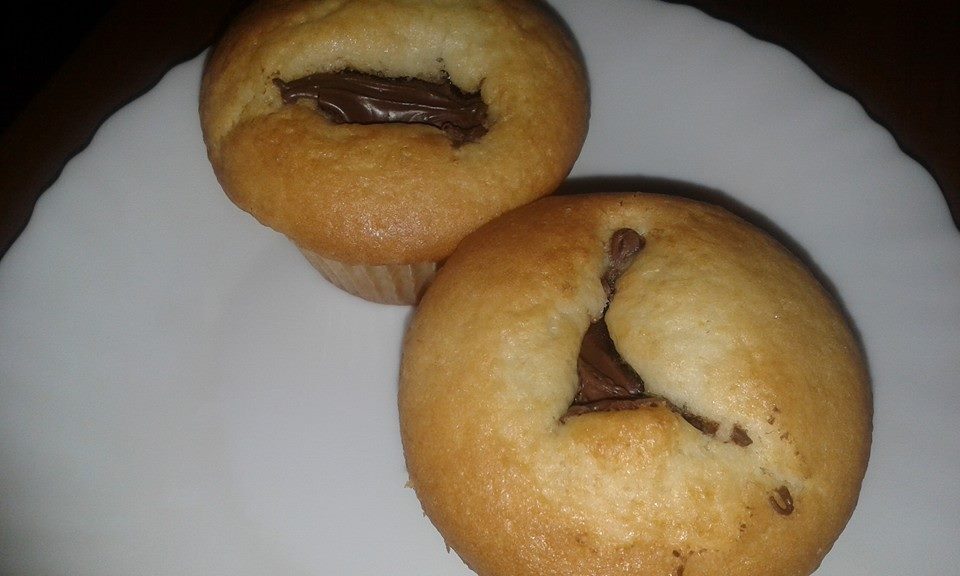 Muffin con cuore di nutella