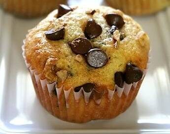 Muffin con gocce di cioccolato