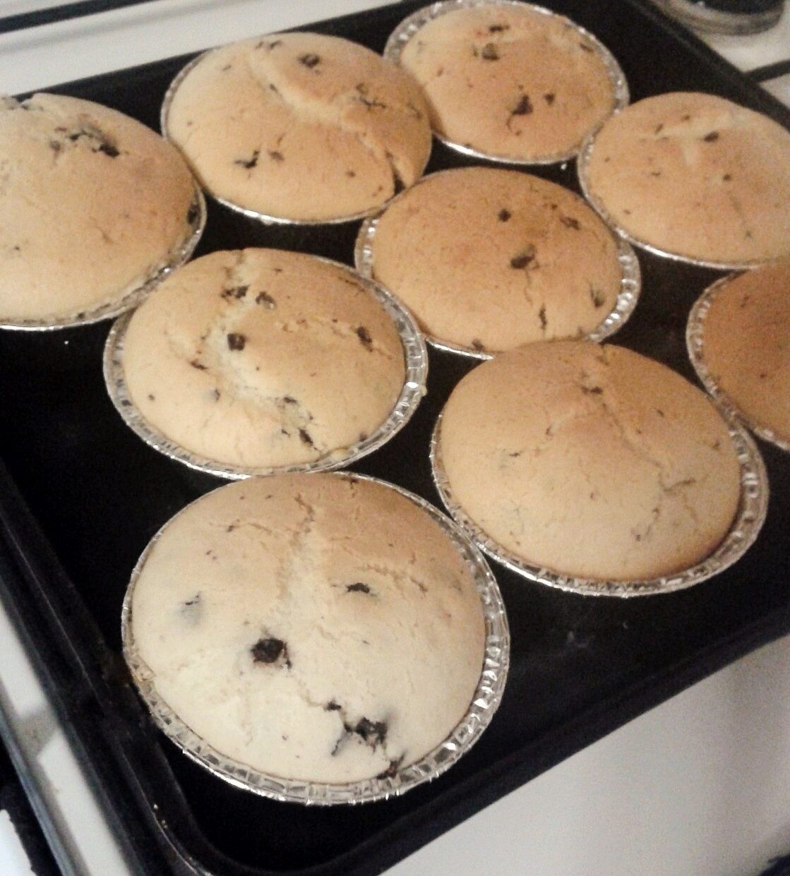 MUFFIN CON GOCCE DI CIOCCOLATO