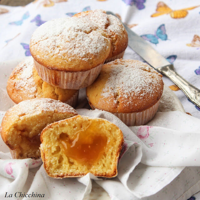 Muffin con il cuore di confettura