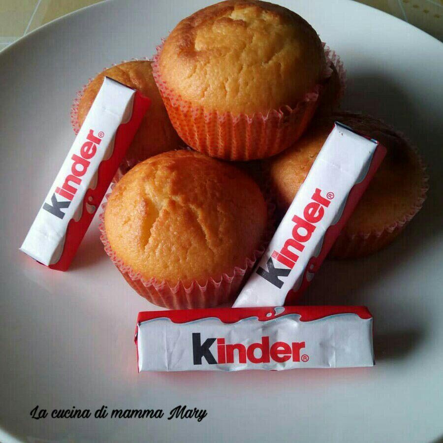 Muffin con kinder cioccolato