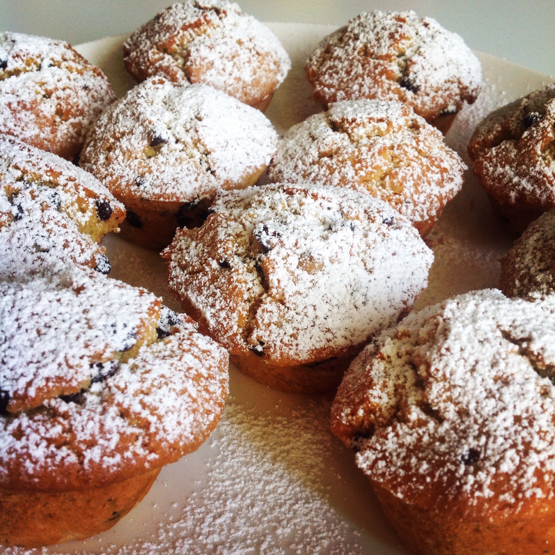Muffin con le gocce di cioccolato