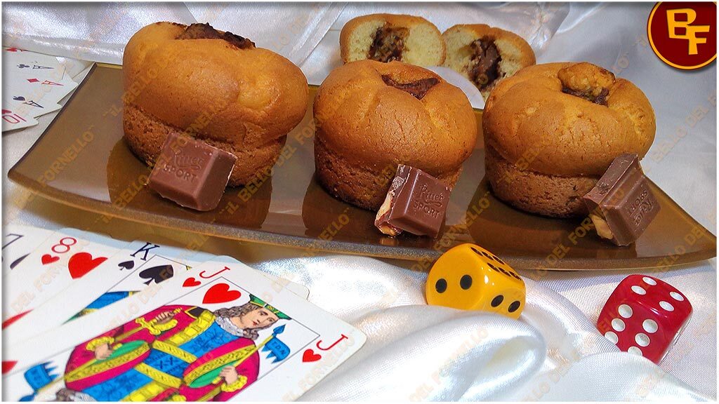 Muffin con ripieno di cioccolato
