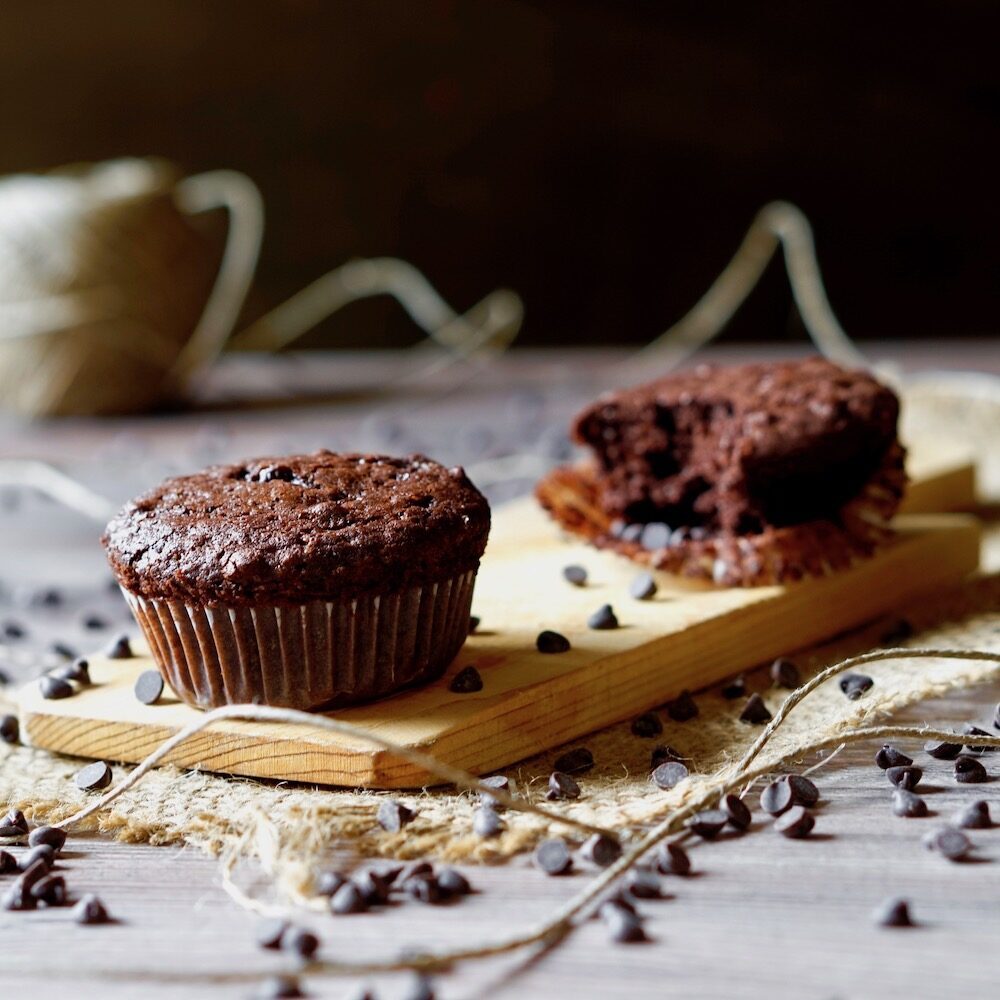 Muffin cremosi al cioccolato